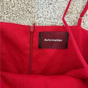 Reformation red dress